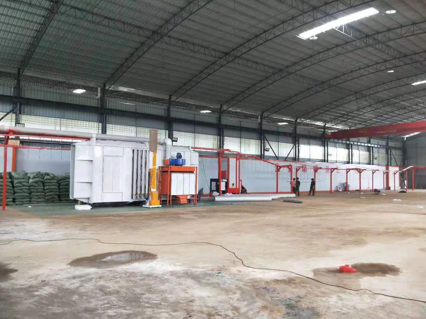 自動(dòng)噴粉設(shè)備 靜電噴粉流水線 鑫葒?yán)偻垦b 提高產(chǎn)量