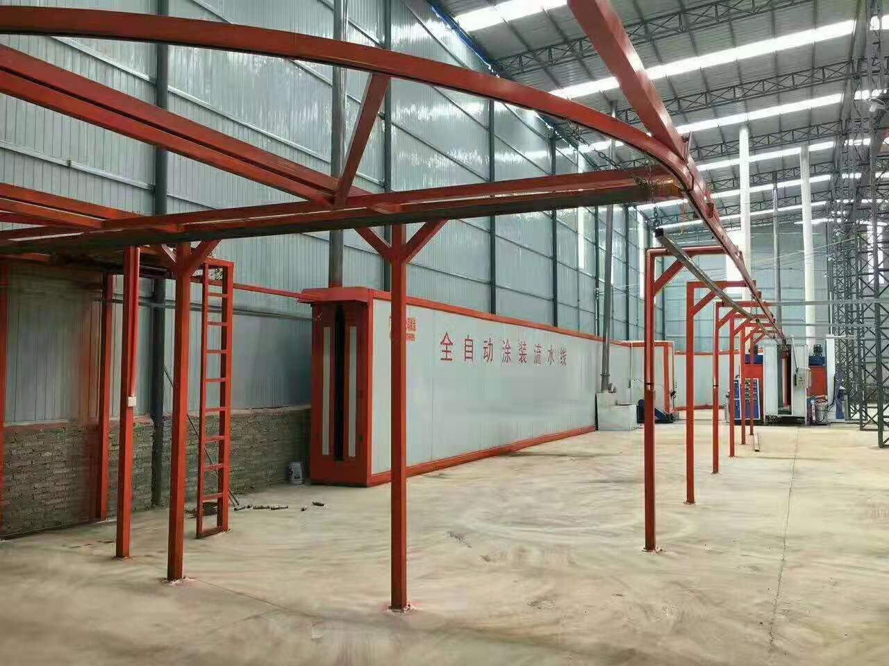 鋁單板鋁模板鋁型材靜電噴塑生產(chǎn)線