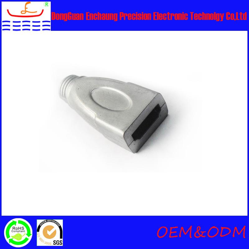 恩創(chuàng)-供應(yīng)定制加工鋁壓鑄件，USB插座面板壓鑄件，鋁鑄件壓鑄接頭。