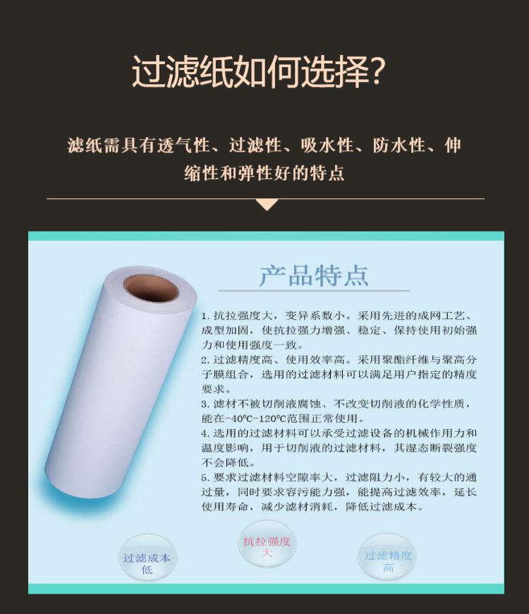 加工切削清洗工序過濾濾紙