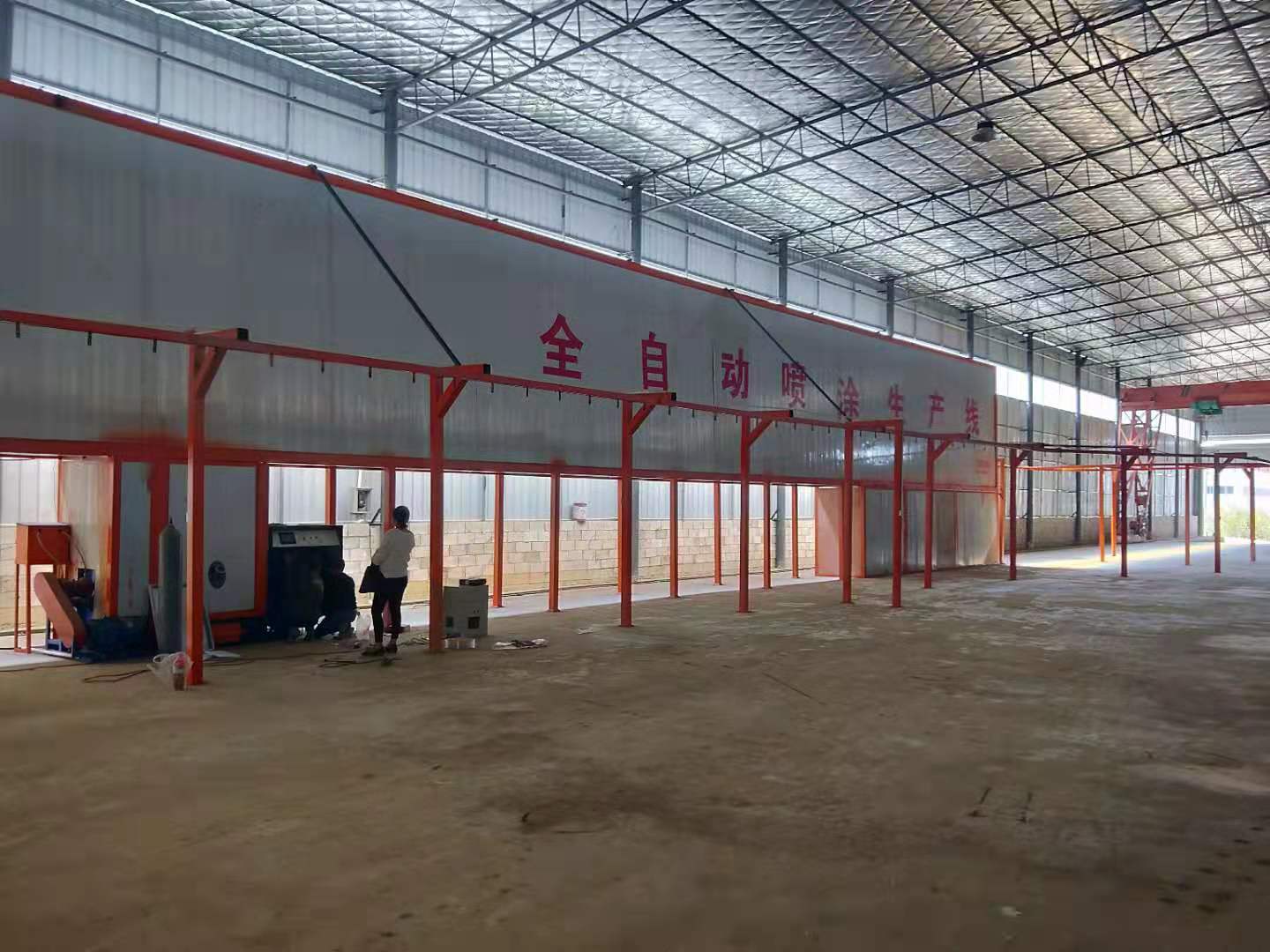 鑫葒蕾噴塑自動噴涂流水線 大型全自動涂裝生產線設備 上粉率高