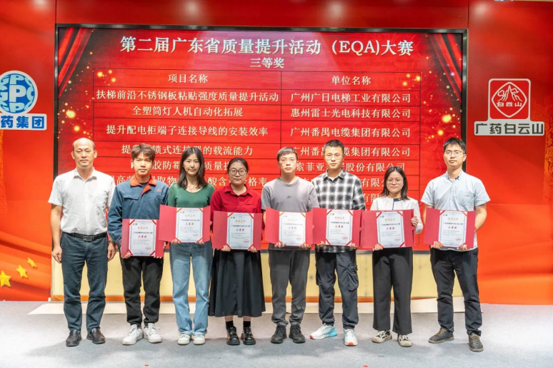 華昌集團榮獲廣東省質量促進會第二屆廣東省質量提升活動（EQA）大賽三等獎