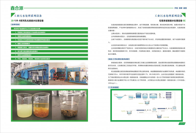 YJR-B系列乳化液廢水處理設(shè)備/垃圾滲濾液廢水處理設(shè)備