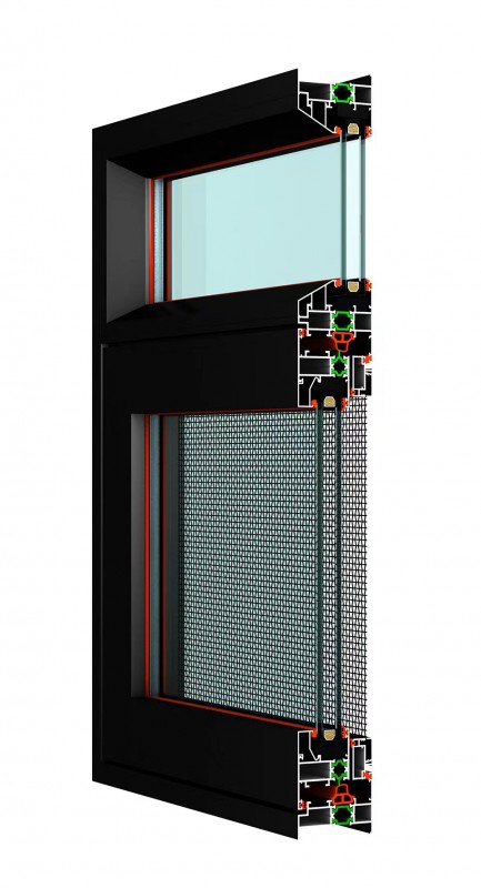 SN70系列框扇平齊內(nèi)平開(kāi)窗