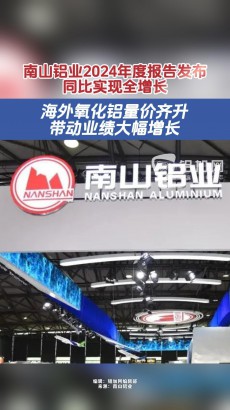 南山鋁業(yè)2024年度報告發(fā)布，同比實現(xiàn)全增長