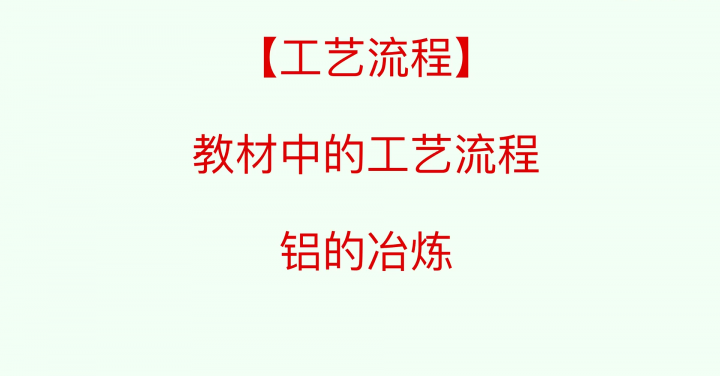 教材中的工藝流程——鋁（Al）的冶煉，酸浸法與堿浸法。